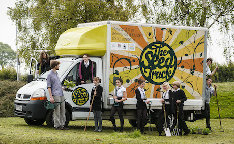 The Seed Truck visits Inverkeithing High School.