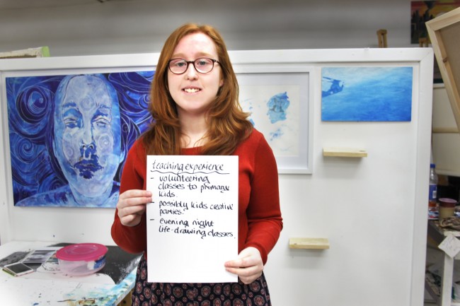 Robyn Goodwin- 2nd Year Fine Art Student