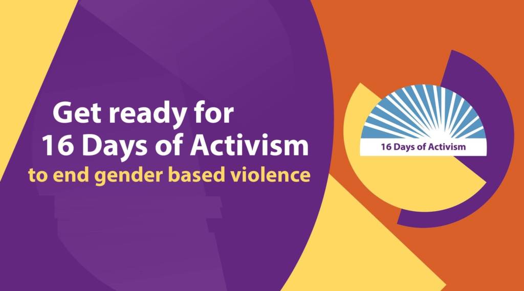 Banner for 16 Days of Activism